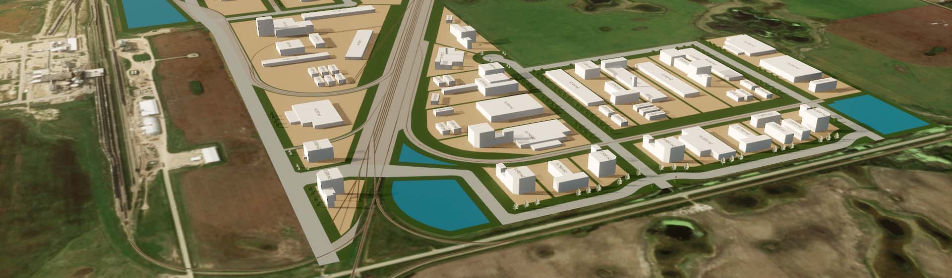 Saskatchewan Inland Rail Port, Heavy Industrial Real Estate and Rail Park